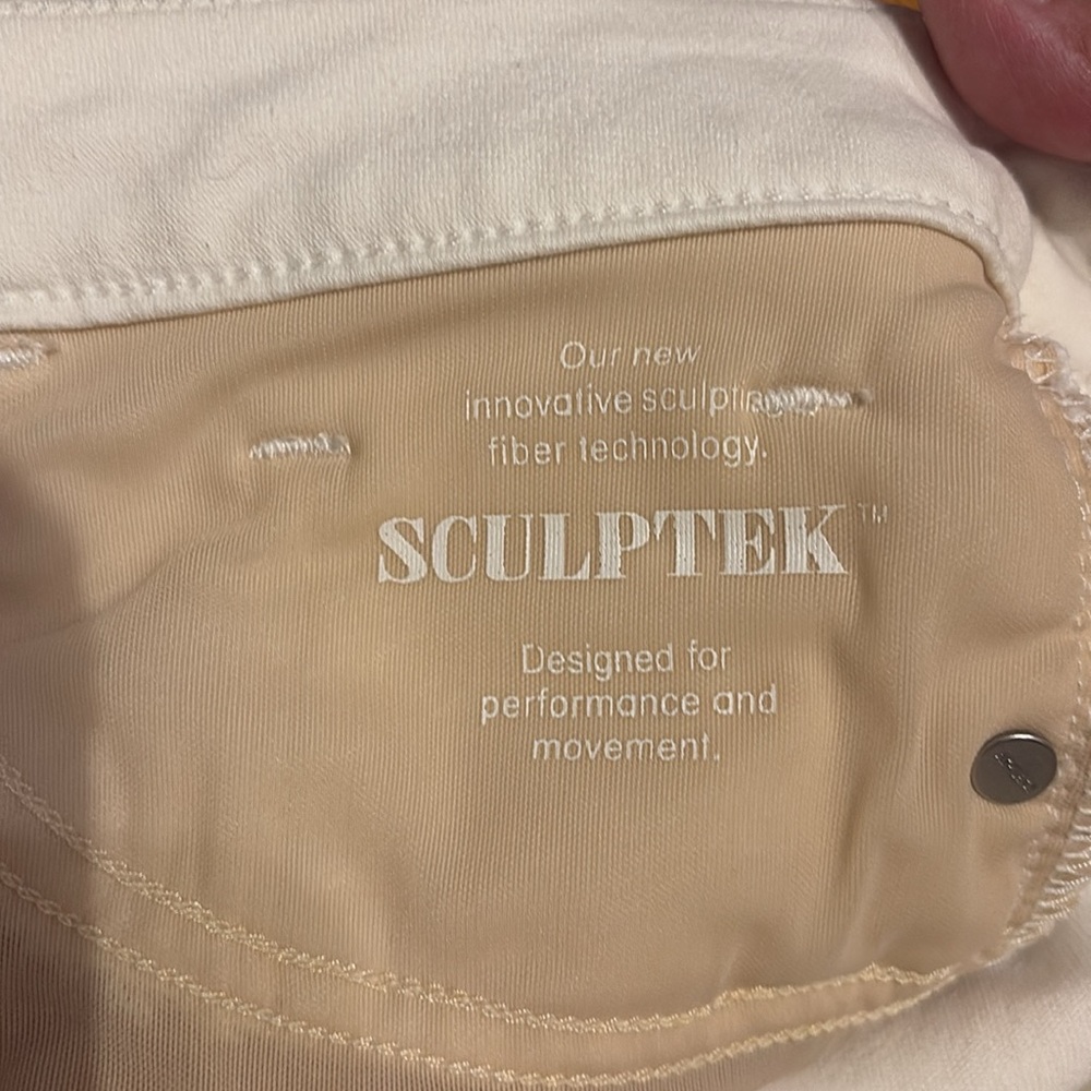 EUC Sz 4P Athleta Women's Cream Skinny stretch Jeans - Picture 6 of 6